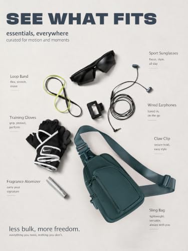 Sling Bag with Adjustable Straps Crossbody Chest Bag Lightweight Small Backpack for Casual Outdoor Traveling Hiking