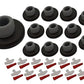 Stainless Steel Wall Mount Concave Door Stop (12 Count)
