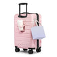 Carry On Luggage 22x14x9 Airline Approved Hardshell Carry On Suitcases with Wheels Travel Rolling 20 Inch Luggage with Cup Holder for Women