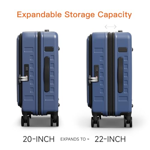 Expandable Lightweight PC Hard Shell Suitcase