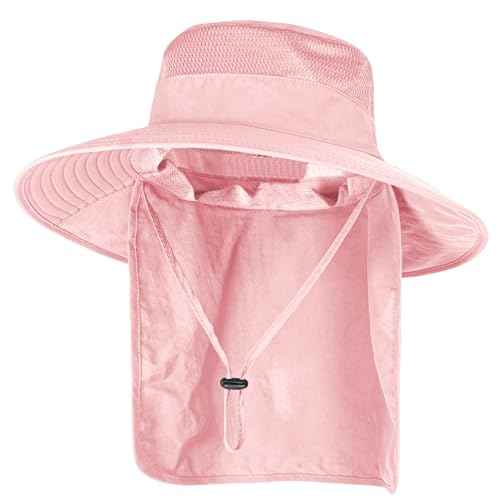 Sun Hats for Men Women with Neck Flap Fishing UPF 50+ UV Protection