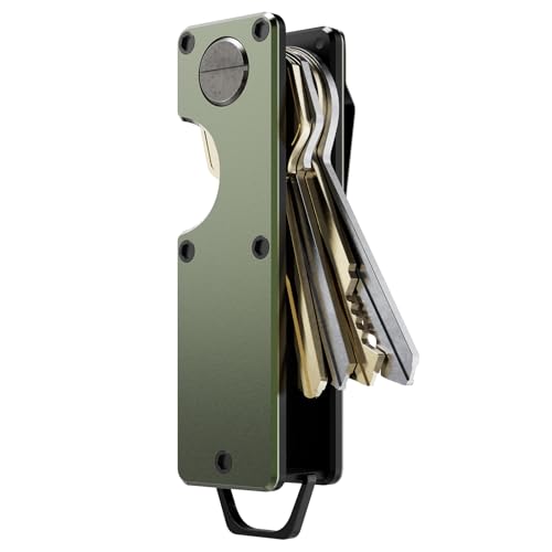 Key Organizer Compact Key Holder Metal Key Chain Minimalist key case key holder for keychain Secures 1