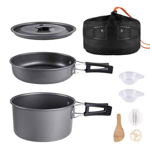 8pcs Camping Cooking Set for 1