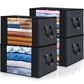 4 Pack Storage Bags for Clothes Blanket Storage Bins with Lids (4 Count)