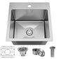 15x15x9 inch Drop in Bar Sink