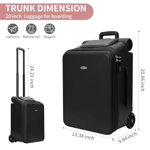 Expandable Luggage with Spinner Wheels