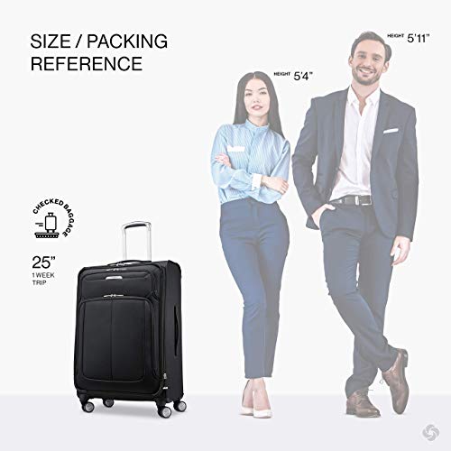 Solyte DLX Softside Expandable Luggage with Spinner Wheels