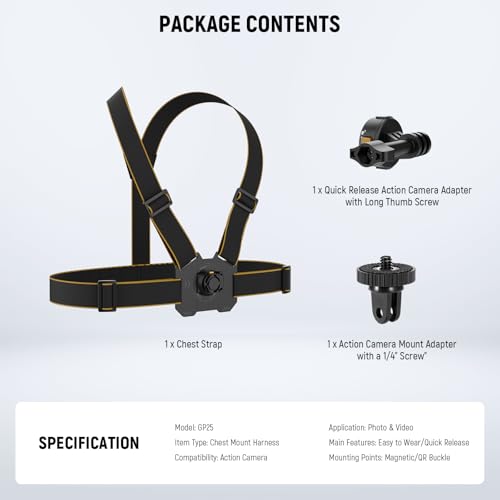 Chest Mount Harness for Action Camera
