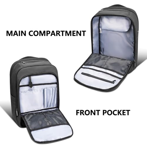 Backpack for Men Business Travel Laptop Backpack with USB Charger Lightweight Anti