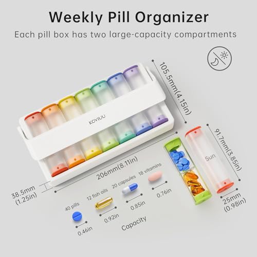 Weekly Pill Organizer 2 Times a Day (7 Count)
