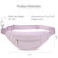 Large Purple Crossbody Fanny Pack for Women Belt Bag fits All Phones