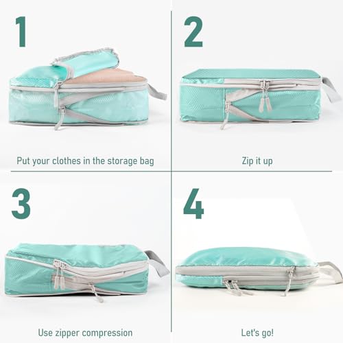 4 Set Packing Cubes For Travel Essentials