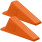 2 Pcs Heavy Duty Rubber Door Stops Wedge Stackable (2 Count)