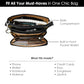 Genuine Leather Crossbody Bags for Women with Wallet Organizer