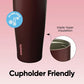 FreeSip Tumbler Stainless Steel Water Bottle 40 oz Black Cherry