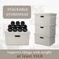 Storage Bins with Lids Fabric Closet Organizers Cubes Office Organization (5 Count)