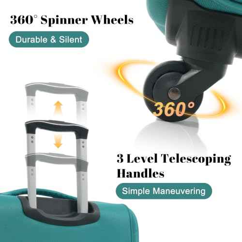 4 Piece Expandable Luggage Set (4 Count)