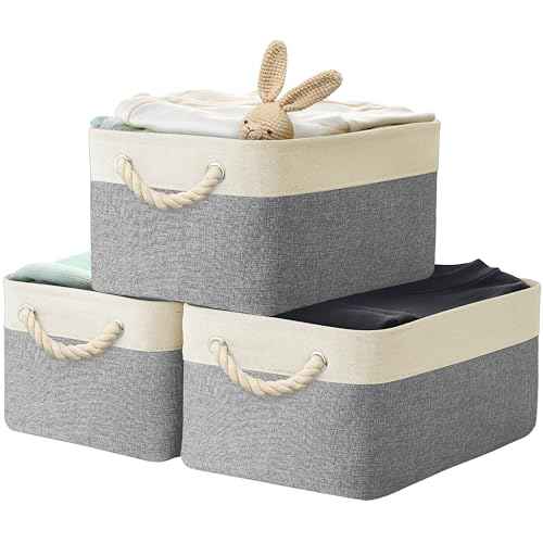 15.7" x 12" Wide & Low Fabric Storage Bin (3 Count)