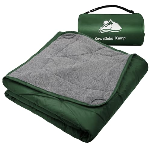 Large Waterproof Outdoor Blanket Thick Fleece 80" x 58"