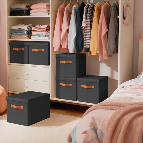 Storage Bins with Lids (4 Count)
