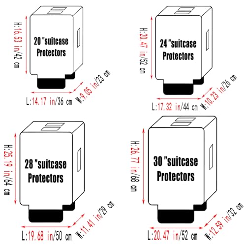 20 Inch Waterproof Clear Suitcase Cover