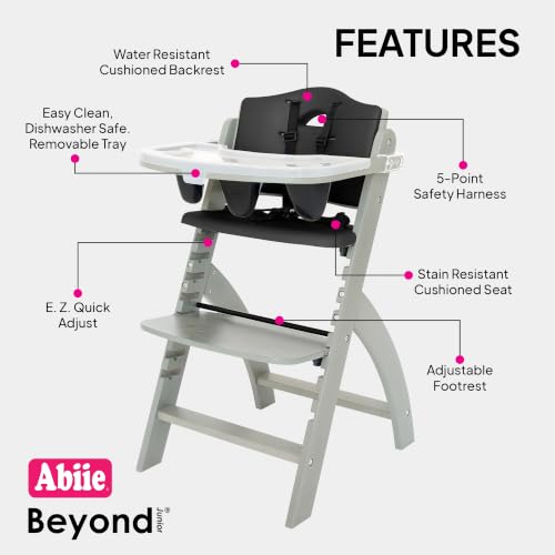 Beyond Junior Convertible Wooden High Chair with Removable Tray
