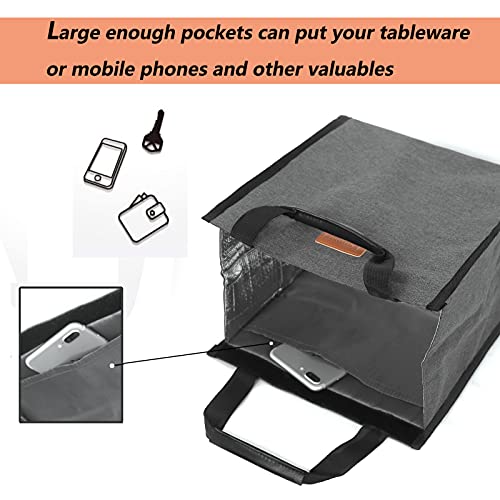 Lunch Bags for Women Insulated Reusable Lunch Tote with Internal Pocket