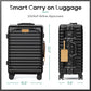 20 Inch Carry on Luggage with Aluminium Frame and Front Pocket