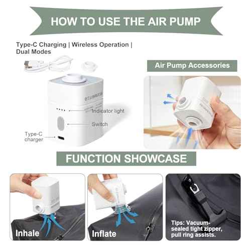 Vacuum Backpack Travel with Pump