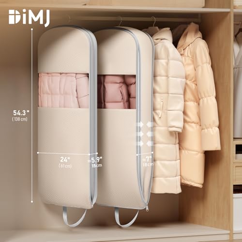 2 Pack 43" Garment Bags for Hanging Clothes (2 Count)