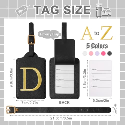 Personalized Initial Luggage Tags for Suitcase TSA Approved