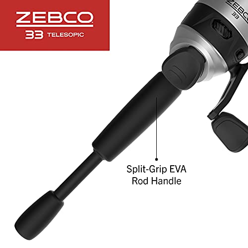33 Spincast Reel and Telescopic Fishing Rod Combo