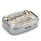 Metal 2 Compartment Pill Organizer Travel Friendly Portable Compact Pill Box Cute Pill Case to Hold Vitamins