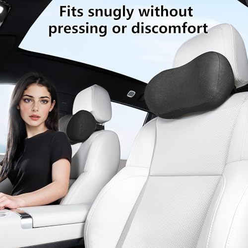 Car Neck Pillow Seat Ergonomic Design Memory Foam (2 Count)