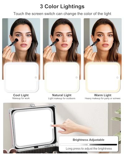 Makeup Bag with LED Mirror