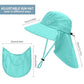 Sun Hat for Men Women with Neck Flap