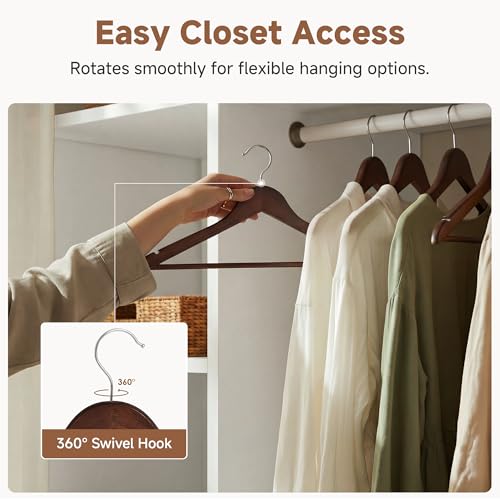 Wooden Coat Hangers (20 Count)