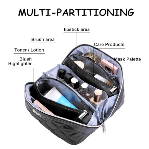 Travel Makeup Bag Cosmetic Bags for Women (3 Count)