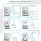Universal Travel Adapter with 5ft Detachable Cord