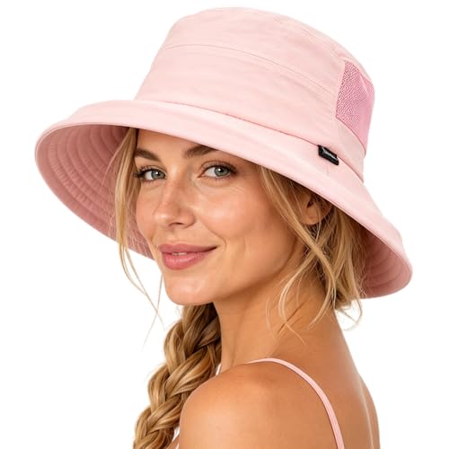 UVCoolix UPF 50+ Wide Brim Ponytail Sun Hat
