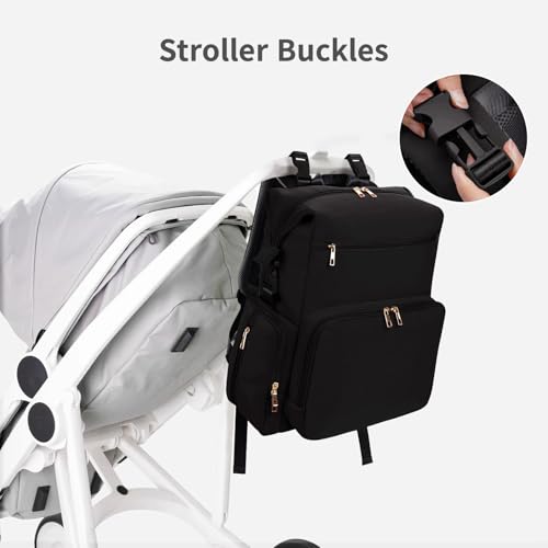 Neoprene Diaper Bag Backpack with Changing Pad