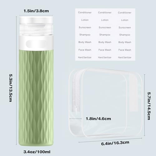 Travel Size Bottles for Toiletries (4 Count)