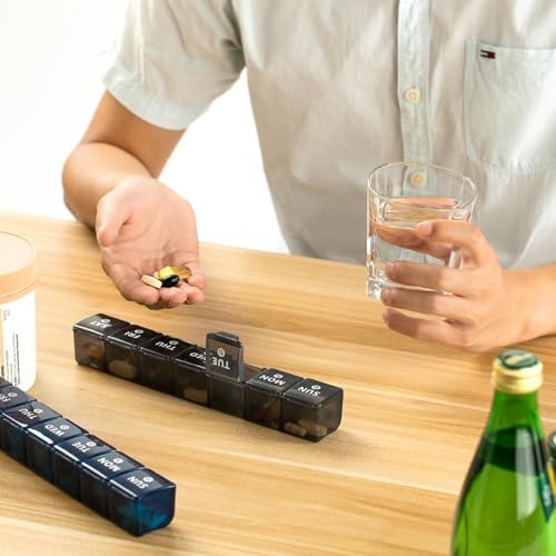 2 Pack Weekly Large Pill Organizer (14 Count)