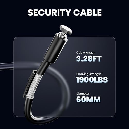 Portable Electronic Car Gun Safe for Handgun with Security Cable