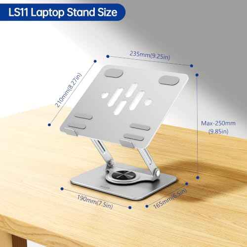 Laptop Stand with 360° Rotating Base