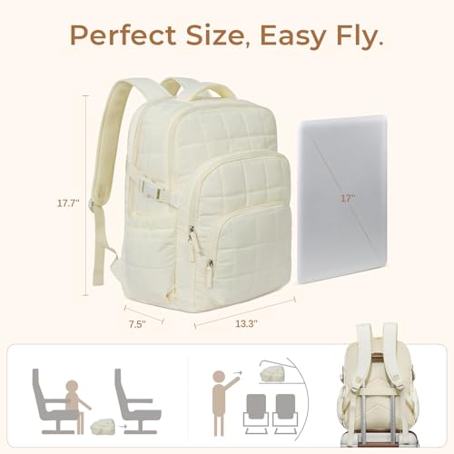Wrinkle Resistant Laptop Backpack for Women