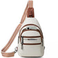 Sling Bag for Women Crossbody Bags Fanny Pack Sling Purse Backpack Vegan Leather Shoulder Bag Gifts Travel Handbag Anti Theft Beige