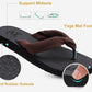 Flip Flops for Women Arch Support Summer Beach Sandals Brown Size 10
