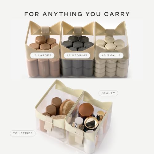 Parcel Clear Travel Kit with Zipperless Magnetic Closure