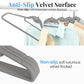 Velvet Felt Stackable Hangers 50 Pack (50 Count)